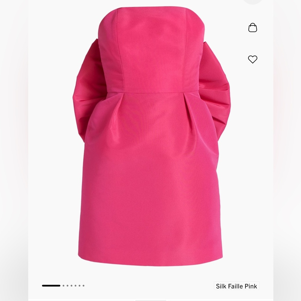 Alexia Maria Silk Faille Bow-Back Dress